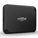 Crucial X9 1TB Externe SSD Festplatte, bis zu 1050MB/s, kompatibel mit PC, Mac und Spielekonsolen,...