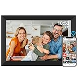 Digitaler Bilderrahmen WiFi 10,1 Zoll 1280x800 IPS LCD Touchscreen, Eingebauter 32GB Speicher...