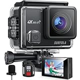 Surfola Action Cam 4K, Unterwasserkamera 40M Wasserdicht...