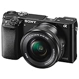 Sony Alpha 6000 Systemkamera (24 Megapixel, 7,6 cm (3') LCD-Display, Exmor APS-C Sensor, Full-HD,...