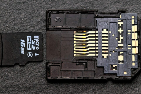 MicroSD-Karte mit Adapter